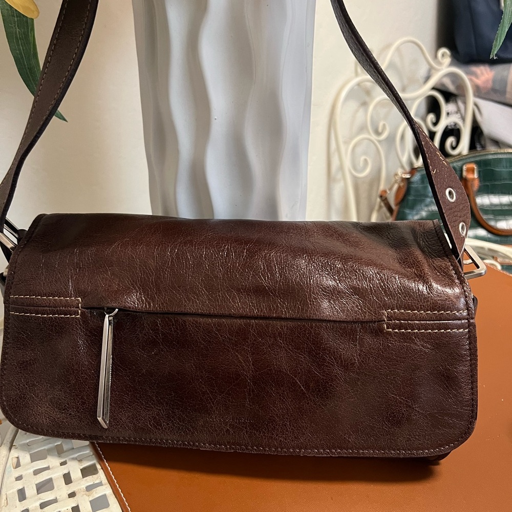 frances cobiasia vintage brown shoulder bag
